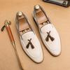 Fashion Men Tassel Loafer Shoes Slip On Driving Suede Moccasins Mens Comfortable Leather Shoes for Men Outdoor Fashion Man Casual Shoes