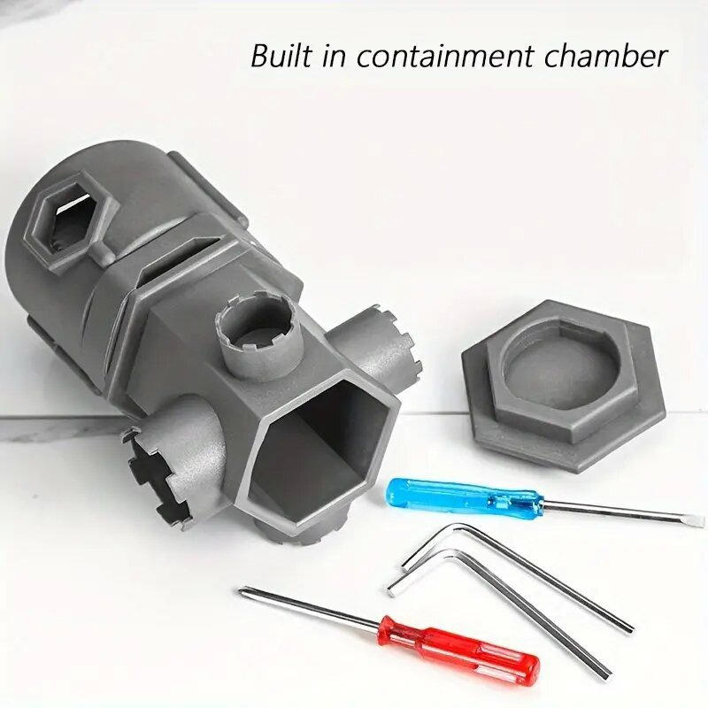 Многофункциональный ключ для кухни и ванной комнаты, универсальный инструмент для труб и кранов для труднодоступных мест