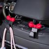 2Pcs Cartoon Dopamine Pink Bow Car Hook Plastic Multifunctional Car Seat Hanger Hooks Home Storage Hook Car