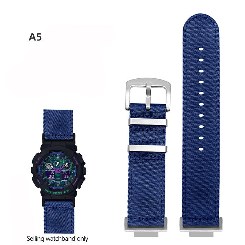 Нейлоновый холщовый ремешок для часов для GSHOCK Casio DW5600 DW-5600 GA110 GA100 GA120 GM2100 GA2100 GA2110 Модифицированный ремешок Спортивный ремешок