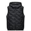 Men's Autumn and Winter Hooded Warm Vest Large Size Casual Sleeveless Vest Padded Cotton Vest Tops