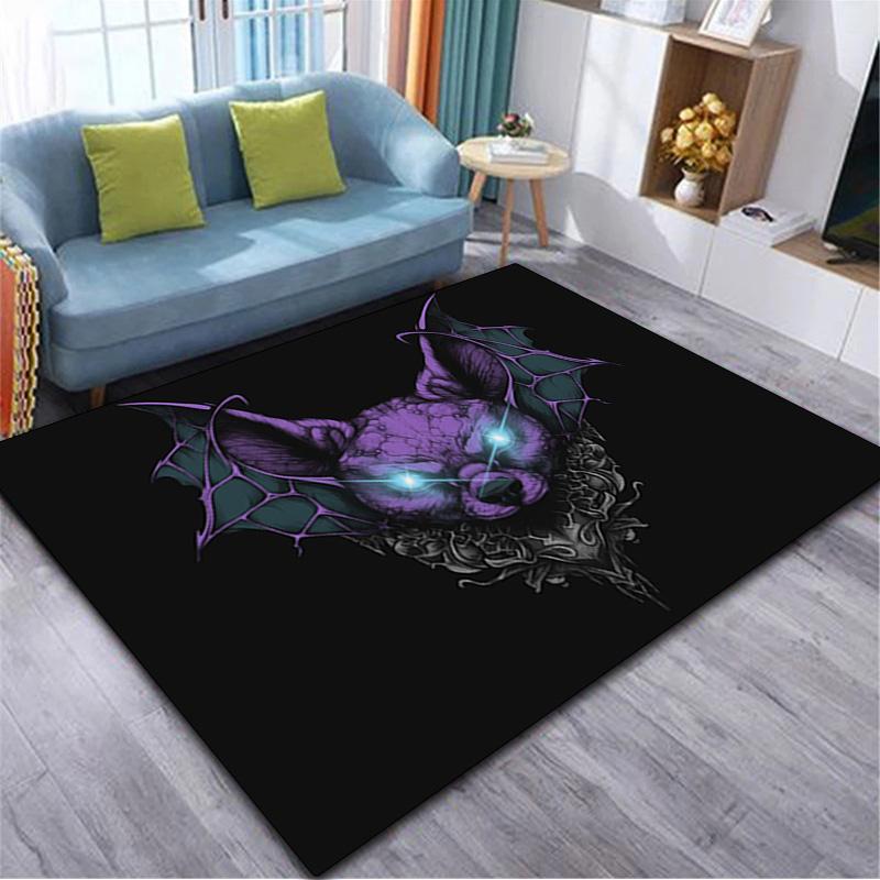 Halloween bat Print Rug - Computer Chair Area Rug home decoration Carpet For Living Room Bedroom Flooring Mat