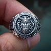 Кольцо Zhenrong Retro Thai Silver Viking Ring - мужское кольцо с скандинавской кельтской головой