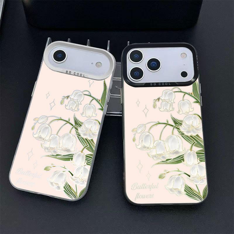 Полый чехол-тюльпан для iPhone: Совместим с моделями 13 Pro, 14, 15 и 16 Pro Max от Apple.