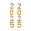 Серьги Carnival New Year Diamond-Embedded Digital 2025, женские модные серьги-бусины для темпераментных меньшинств