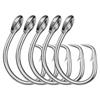 5pcs Stainless Steel Giant Fishing Hook 11/0#-16/0# Big Game Fishhook Tuna Hook  Boat/Ocean