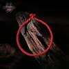 Браслет из красной веревки с узлом дракона 3,5 мм, ручной работы для года Бэньмин, можно носить с золотыми и серебряными украшениями.