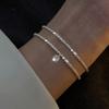 Zircon Ins Bracelets for Women Korean Fashion Sweet Girls Sparkling Hollow Heart Delicate Chain Bracelet Party Jewelry Gifts