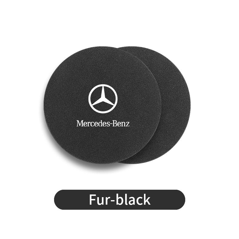 CRB1 Car Coaster Water Cup Bottle Holder Anti-slip Pad Mat Interior For Benz W202 W212 W126 W140 W168 W177 CLS GLE GLC GLS CLA