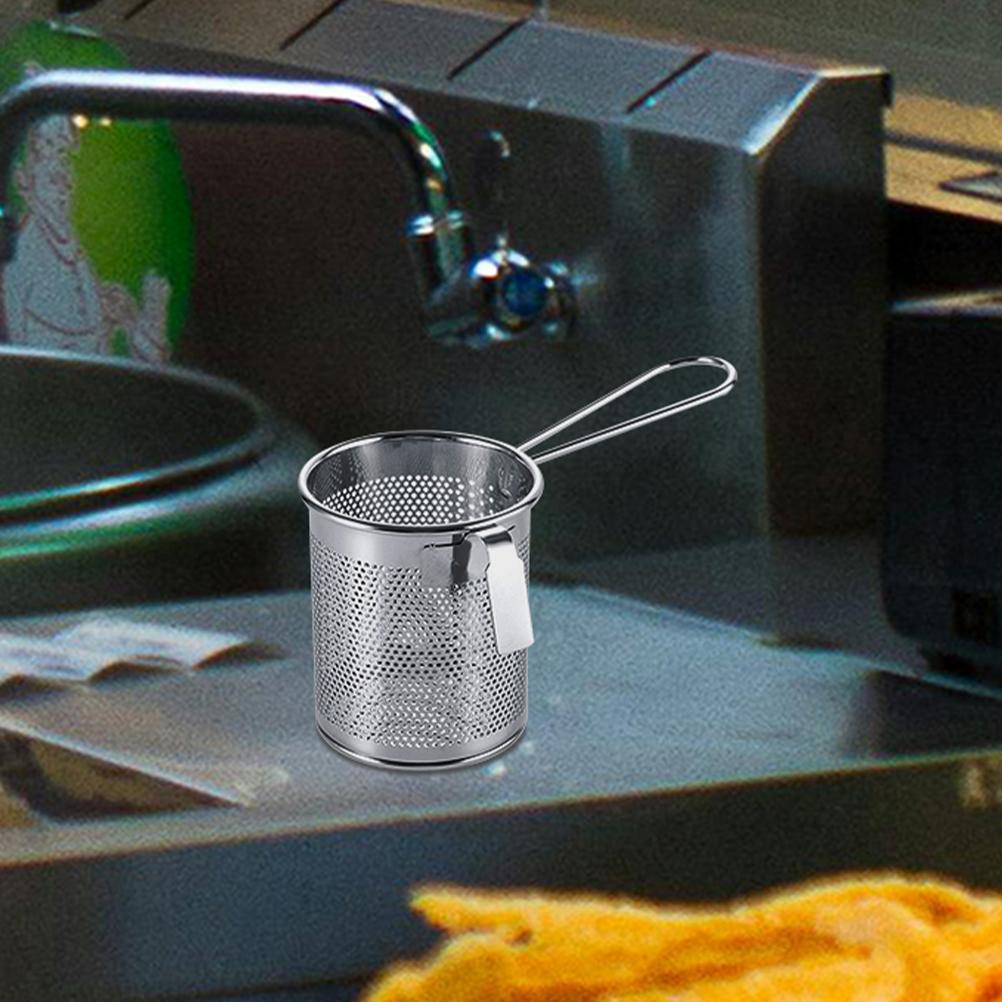Стальная проволока для горячих горшков, пропущенная через сетку Aor Fryer Mesh Pasta Corona, нержавеющая сталь, тонкие подвесные дуршлаги