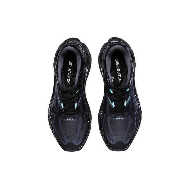 Li Ning Exceed Infinity Беговые кроссовки Мужские Низкие Черные AGLR073-3