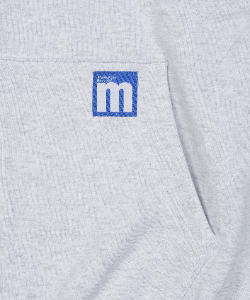 Толстовка на молнии с логотипом Mr Line от Manhattan Records - Светло-серый