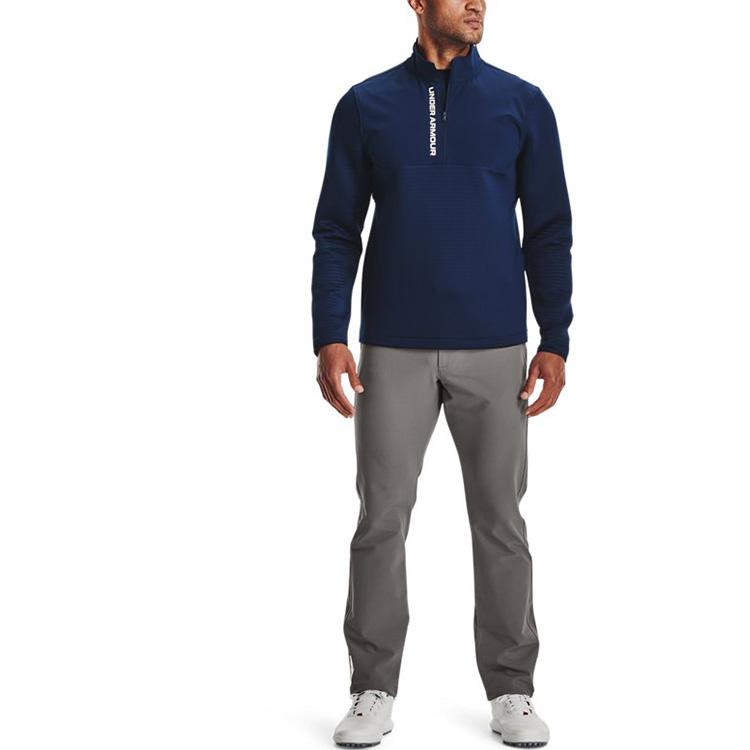 Under Armour Storm Sweatshirts Men's Blue Stand Collar Moderate Regular 1366280-408