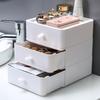 Groove Design Plastic Excellent Multifunction Cosmetic Storage Drawer Supplies Storage Box