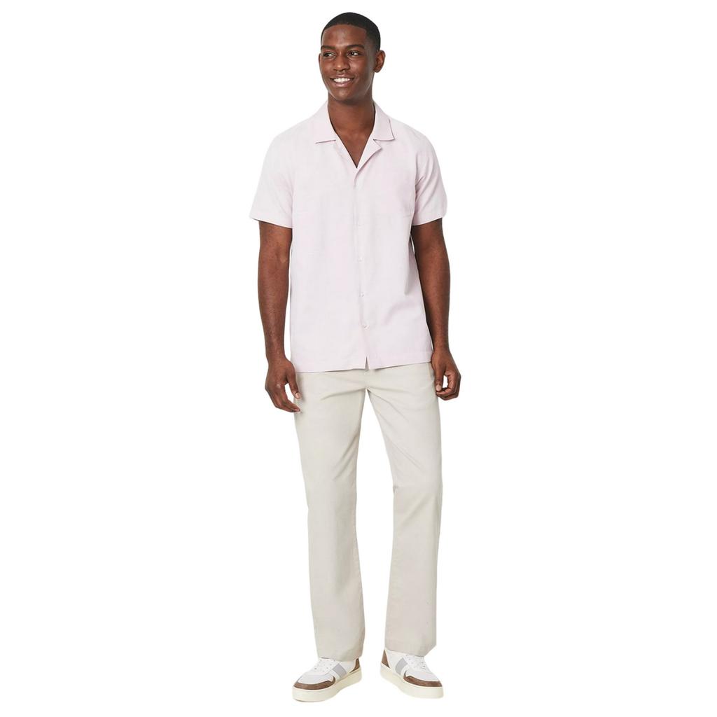 Maine Mens Resort Dobby Short-Sleeved Shirt