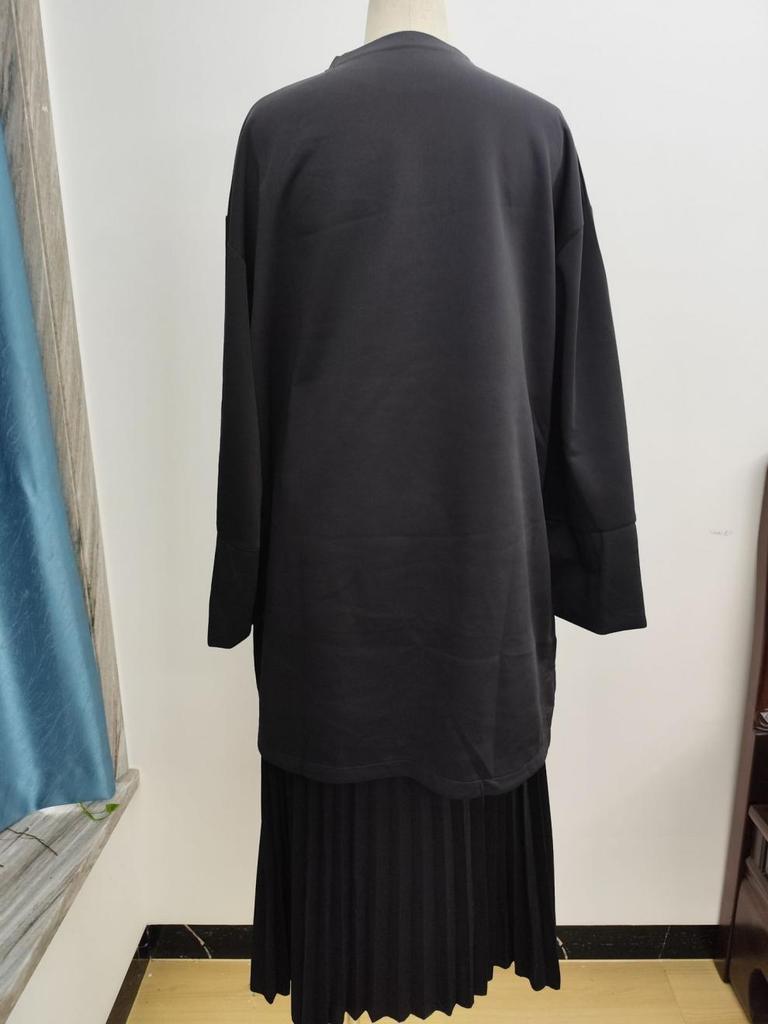 Женский повседневный комплект из винтажного топа и юбки до середины икры, Осень 2025