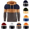 Мужские, Толстовки Мода Крой Вафельная Толстовка Повседневная Толстовка Топ С Свободной Толстовкой Цветной Блок Вязаный Свитшот Топ