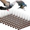 10Pcs Anti Bird Spikes Strip Stainless Steel Repeller Bird And Pigeon Spikes Deterrent Bird Scarer Repeller for Fence Roof Tools
