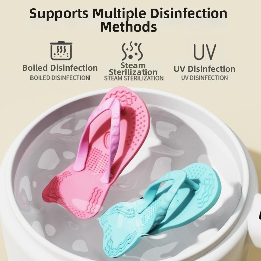 Durable Slipper-Shaped Teething Toy Silicone Pet Molar Toy Dog Chew Toy for Dogs Puppy