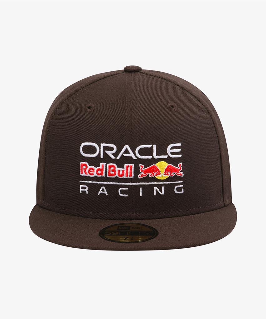 New Era Базовая приталенная кепка Oracle Red Bull Racing, коричневая замша, размер S