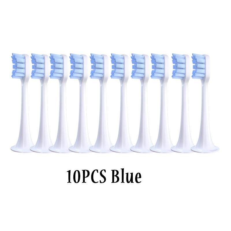 10PCS For XIAOMI MIJIA T300/T500/T500C/T700 Replacement Brush Heads Sonic Electric Tooth Soft Bristle Caps Vacuum Package Nozzles