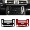 Car Air Conditioning CD Panel Decor Cover Trim Sticker Decal for Lexus IS250 2013- Car Interior Accessories Carbon Fiber