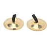 2Pcs Finger Cymbals Brass Easy Grip Finger Bell Instrument 5.5cm for Dance Party Holiday