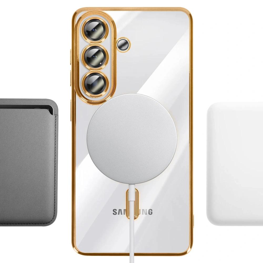 Case for Samsung Galaxy A57 5G, Electro MagSafe, gold