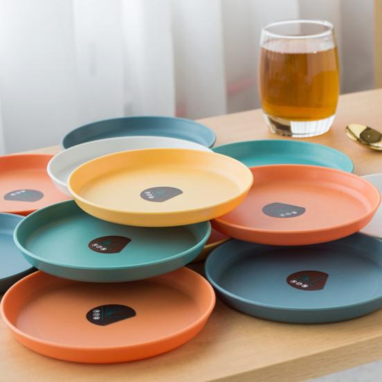 Durable Fruit Plate Multi-purpose Food Grade Colorfast Spit Bone Dish with Storage Holder