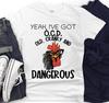 Sarcastic Chicken Lover Tee | Funny I've Got OCD Old Cranky and Dangerous Shirt