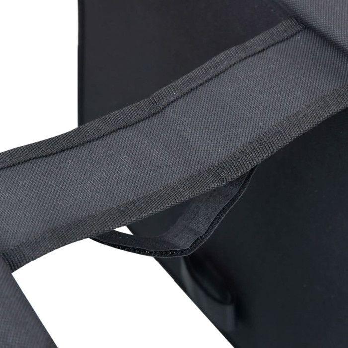 vidaXL Waterproof Double Bicycle Bag - Black - 35L - 600D Polyester