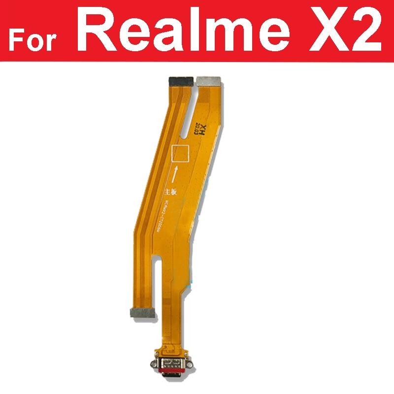 USB-плата для зарядки, док-станция, гибкий кабель для Realme X50 Pro X7 Pro X3 X2 Pro X Lite XT X, разъем USB-порта для зарядного устройства, детали ленты