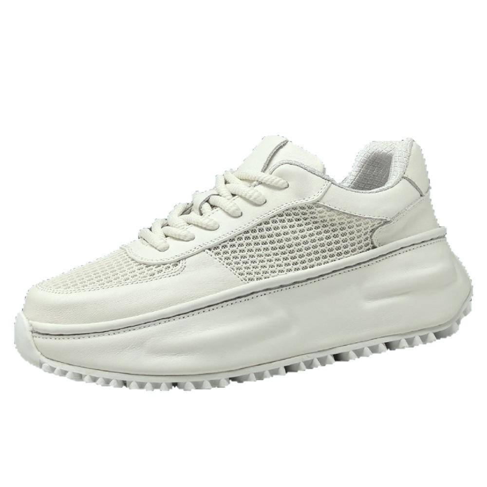 Raw platform dad shoes trendy shoes ins leather breathable casual shoes