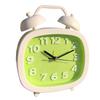 Twin Bell Loud Alarm Clock DIY Battery Powered Vertical Alarm Clock for Kids Students Bedrooms