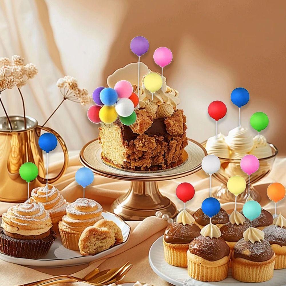 Мини-шарики для торта, красочные украшения на день рождения, свадьбу, для женщин