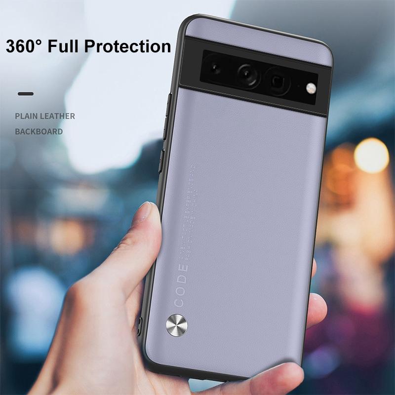 Роскошный простой чехол из искусственной кожи для Google Pixel 6 7 Pro 6A, задняя крышка, противоударный ультратонкий матовый силиконовый чехол для телефона Google Pixel 5 4 XL 4A 5A 5G