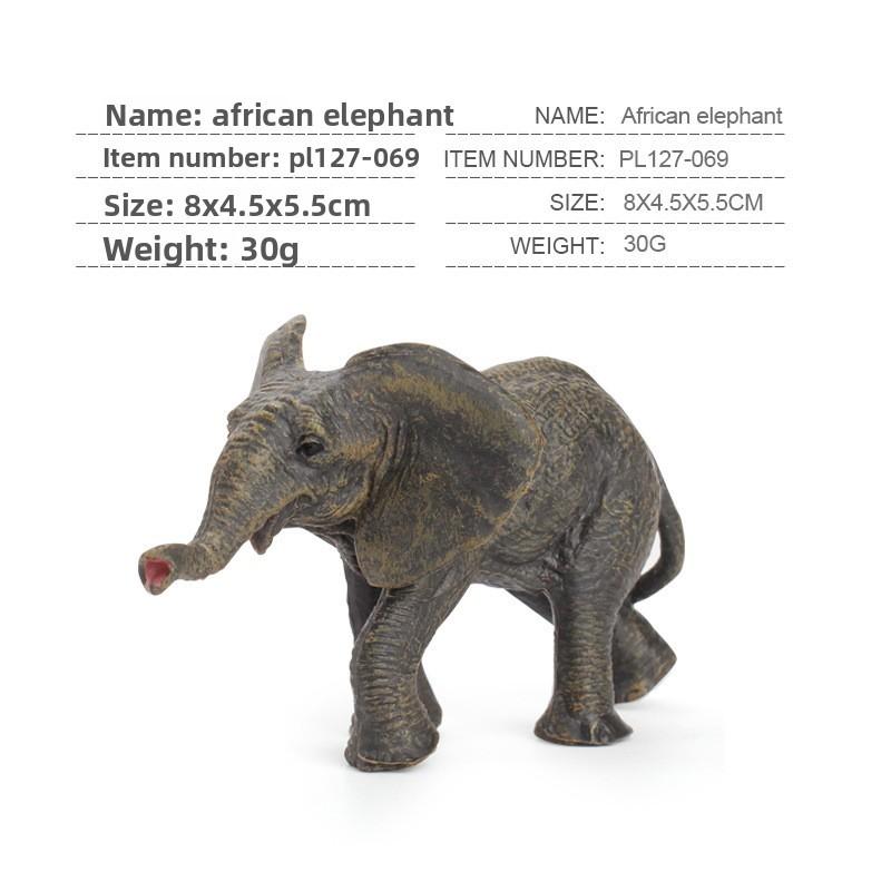 Realistic Zoo Animal Pvc Elephant Figures For Classroom Learning And Gift Giving