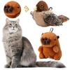 Интерактивные игрушки для кошек, Игрушка для щебечущих птиц, Мягкие игрушки для кошек, Дразнящие игрушки для домашних животных, Электрическая пищащая имитация птиц для домашних кошек