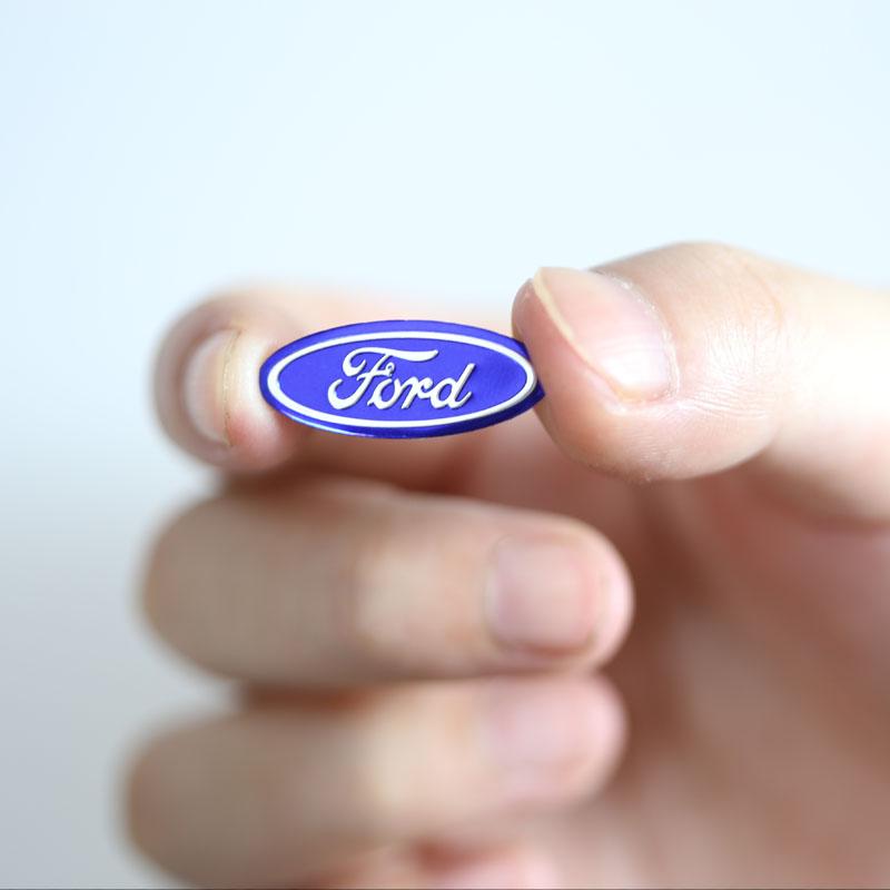 VOPL3 5/10Pcs Car Logo Control Key Emblem Stickers Accessories For Ford S MAX Ranger Focus Fiesta Mondeo Kuga Mustang Escort Transit
