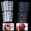 1 Set Nail Color Cards Exquisite Nail Decor Plastic Women Nail Swatches Sticks Display Tips for Nail Polish Bottle Cap
