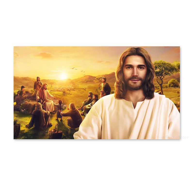 Бог Иисус холст печать плакатов современная живопись христианские настенные художественные картины для гостиной спальни украшения дома подарки