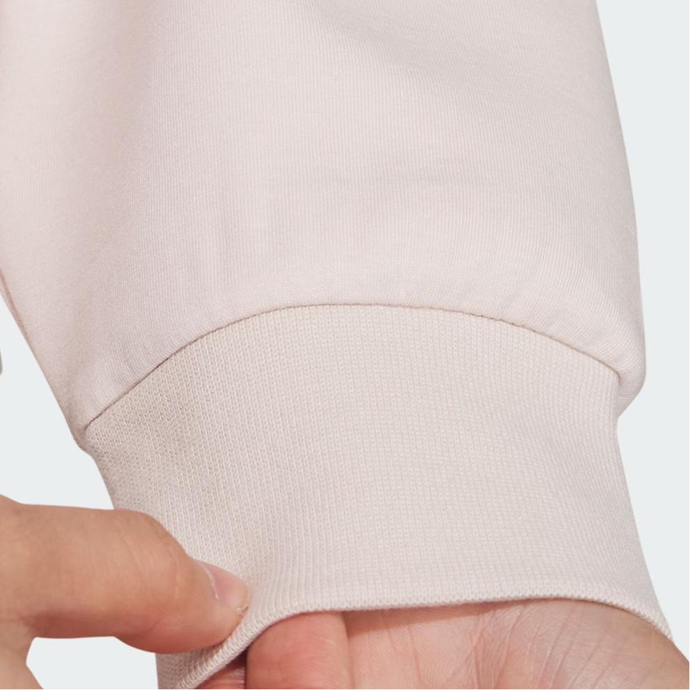 adidas W Wd Sweat Цветочный принт Спортивный Повседневный толстовка с круглым вырезом Женская толстовка Розовая IM8988