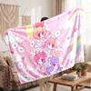 Warm Flannel BlanketDoki Doki Literature Club Soft Cozy Throw Blanket for Bedroom Couch