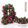 Artificial Rose Vine for Living Room Decoration, Air Duct Cover, Plastic Flower Garland