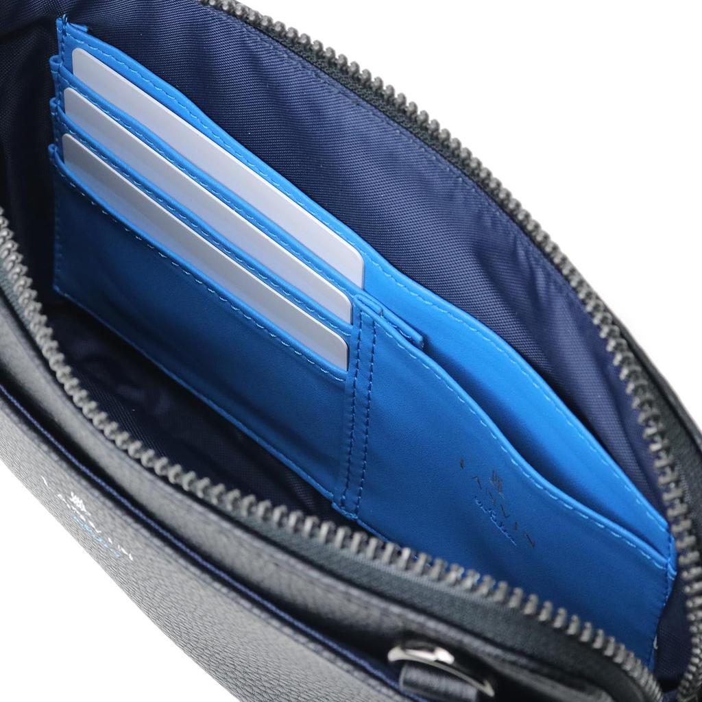 Lanvin En Bleu Tumble ClutchShoulder Bag for Men, No. 512121, Black