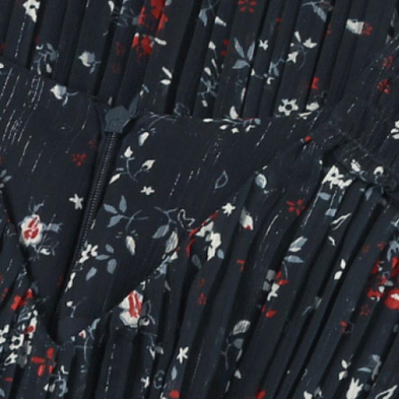  She S Miss Высококачественное романтическое плиссированное платье с V-образным вырезом