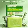 Tea Tree Oil Bar Soap, Natural Plant Extract Solid Soap for Face Body Hair Cleansing