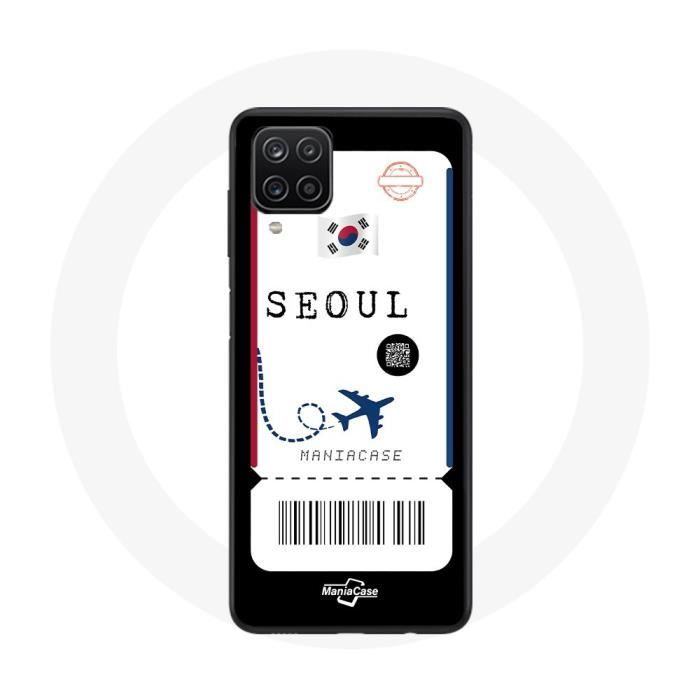 Coque pour Samsung Galaxy A22 4G Billet d'avion Seoul Corée du Sud