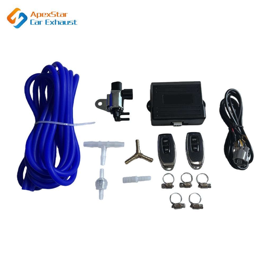 ApexStar Car Exhaust Pipe System Valve dampers Control Sets Vacuum Controller Device Remote Controller Switch Universal