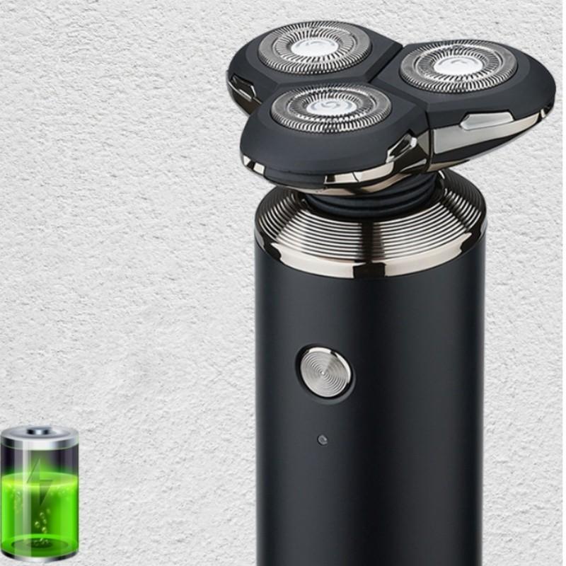 Полностью электрическая бритва, гель для душа, USB-зарядка, портативный стиль, бритва с тремя головками